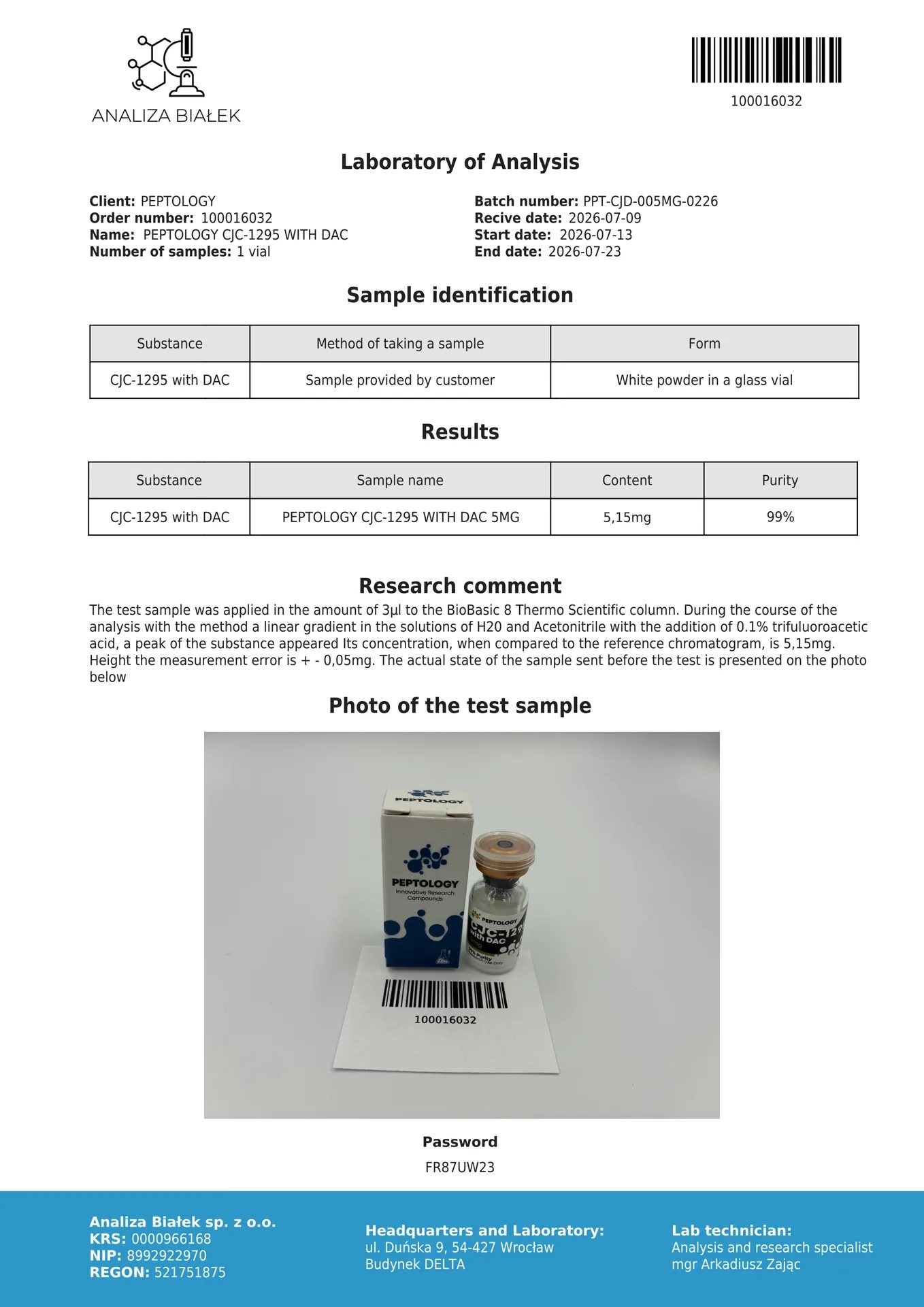 CJC-1295 s DAC 5mg – Dlhodobo pôsobiaci GHRH analóg s predĺženým uvoľňovaním – obrázok 2