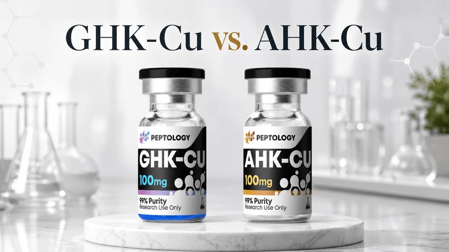 GHK-Cu a AHK-Cu: aký je rozdiel medzi dvoma medenými tripeptidmi